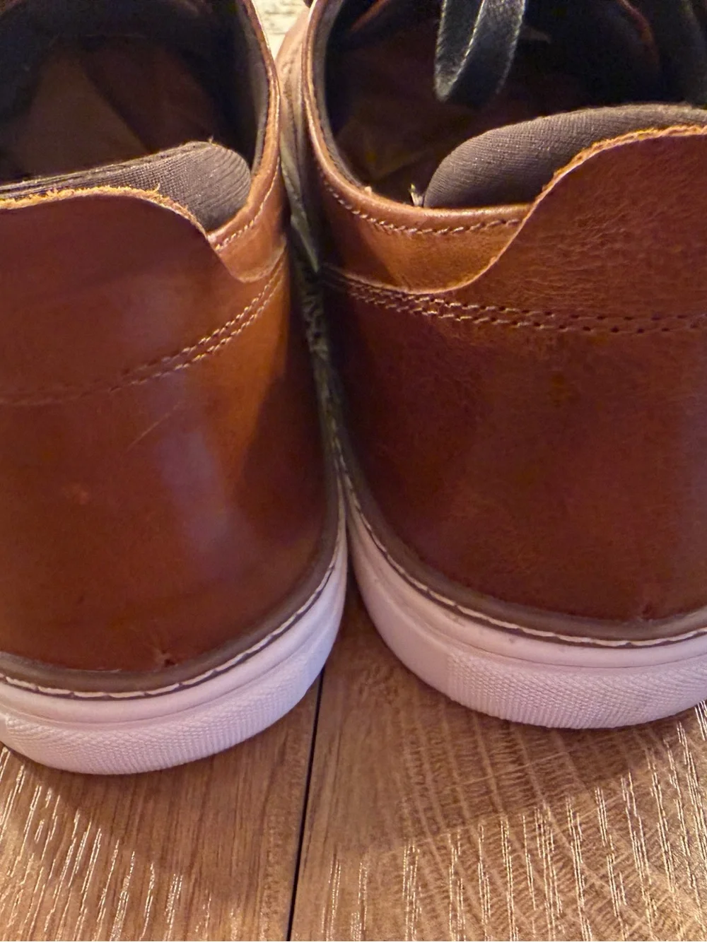 Men’s Franco Fortini Brown Leather Cognac Athletic Style Oxfords size 11.5M md i
